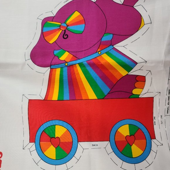 Rainbow Quilties Ranibow Railroad Craft Panel x2 Cut&Sew - Picture 4 of 12